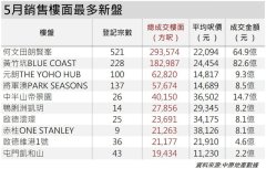 香港撒辣后新盘售出楼面