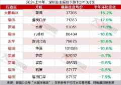 深圳各片区二手房挂盘均