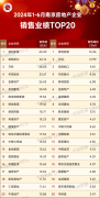 上半年南京前20强房企销售