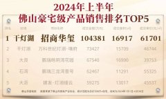 上半年佛山顶豪销冠：招