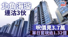新盘连录成交 北角海璇单