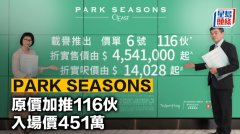 PARK SEASONS 原价加推116伙