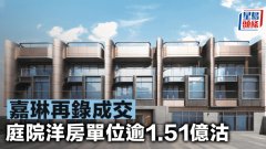 嘉琳再录成交 庭院洋房单