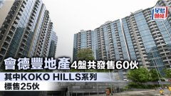 会德丰地产 4盘共发售60伙