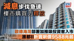 减息步伐急速 楼市购买力