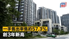 一手售出率售约57.3% 创3年