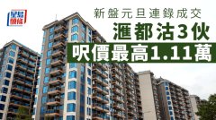 新盘元旦连录成交 滙都沽