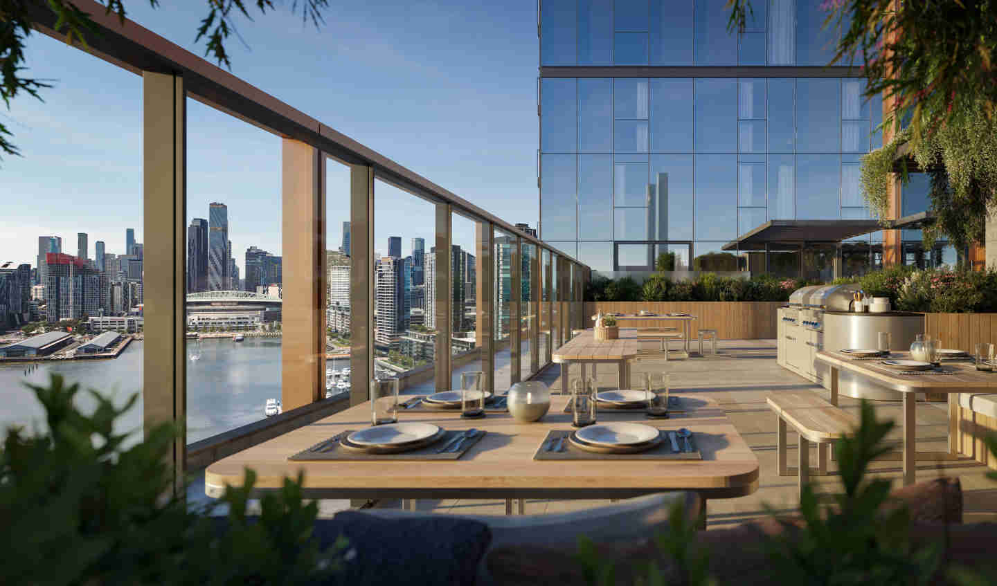 “水与城市交汇的地方”：在柯林斯码头的 Lendlease 的 Ancora 餐厅内