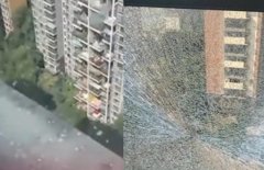成都一小区50多家业主玻璃