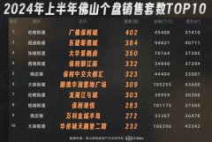保利华南上半年新房卖出