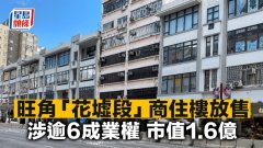 旺角「花墟段」商住楼逾