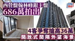 西营盘翰林峰银主盘686万