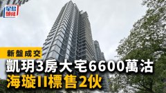 凯玥3房大宅6600万沽 海璇