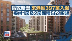 伦敦新盘来港推397万入场