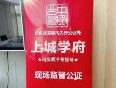 深业上城学府摇号公证结