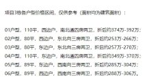 中建观玥名邸预售 折后