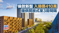 伦敦新盘入场价410万 提供