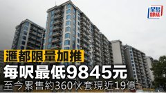 滙都限量加推 每呎最低
