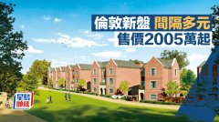 伦敦新盘间隔多元 售价