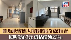 跑马地宝德大厦开价650万