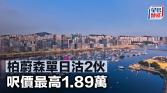 柏蔚森单日沽2伙 呎价最高