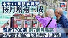 上月楼宇买卖近7700宗 按月