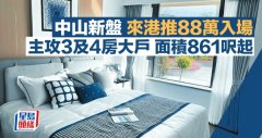 中山新盘来港推88万入场