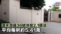 浅水湾道36号洋房2.1亿沽