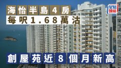 海怡半岛4房每呎1.68万沽