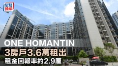 ONE HOMANTIN 3房户3.6万租出