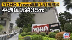 YOHO Town高层1.51万租出 平均
