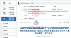 宝安区公租房选房时间1